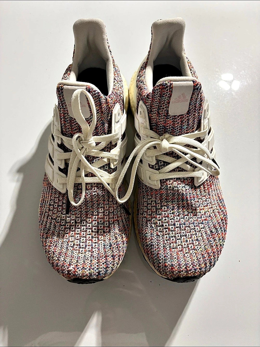 adidas  Men UltraBoost 4.0 Rainbow Multicolor Sneakers US 9.5